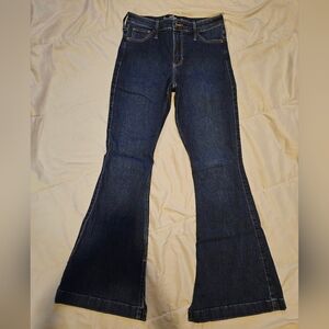 Hollister Blue Flare Wide Leg Jeans